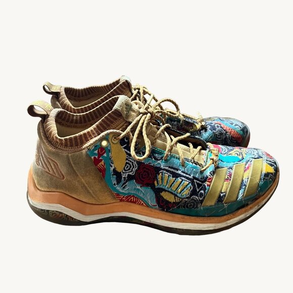 Adidas Size 10 Black Brown Gold Iconic Trainer NYC Legend Pack Shoes BY3305 - Picture 7 of 14